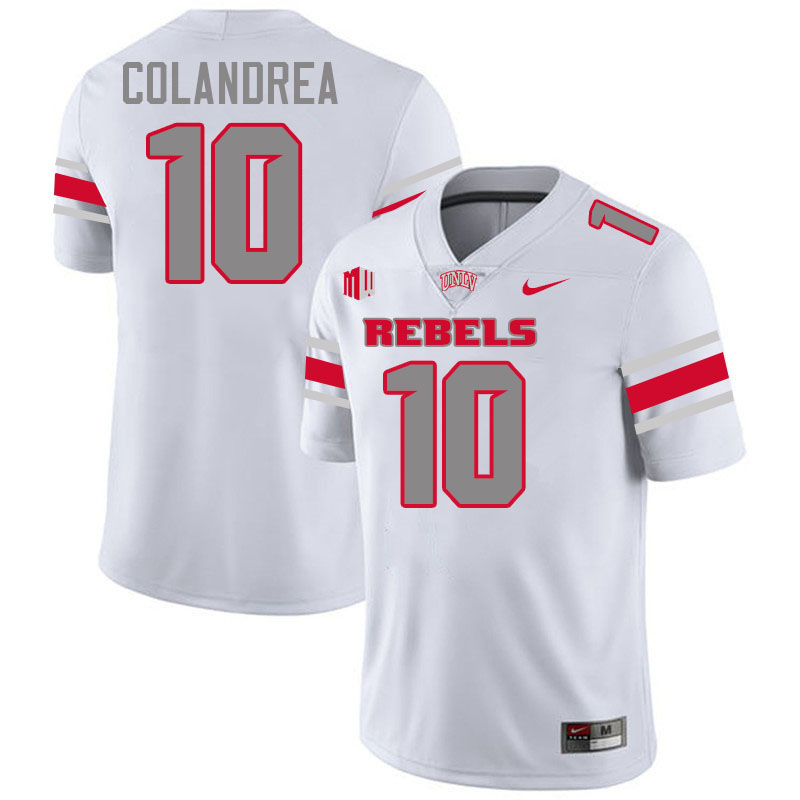 UNLV Rebels #10 Anthony Colandrea College Football Jerseys,Uniforms-White